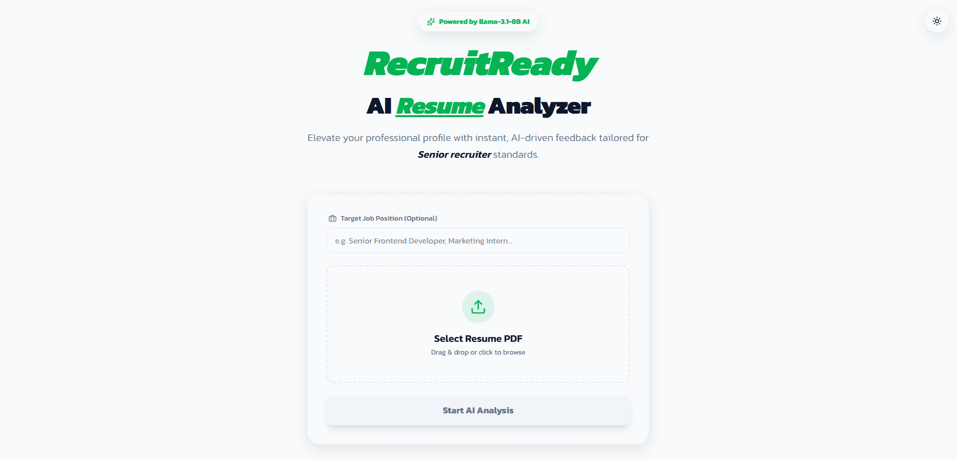 RecruitReady (AI Resume Analyzer)